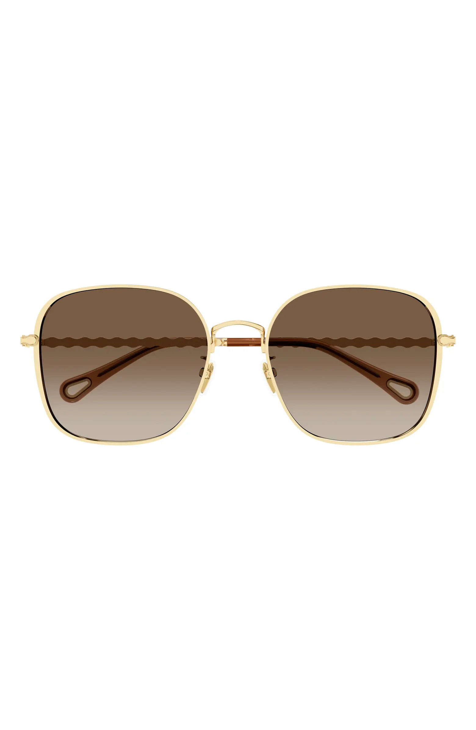 57mm Gradient Square Sunglasses | Nordstrom