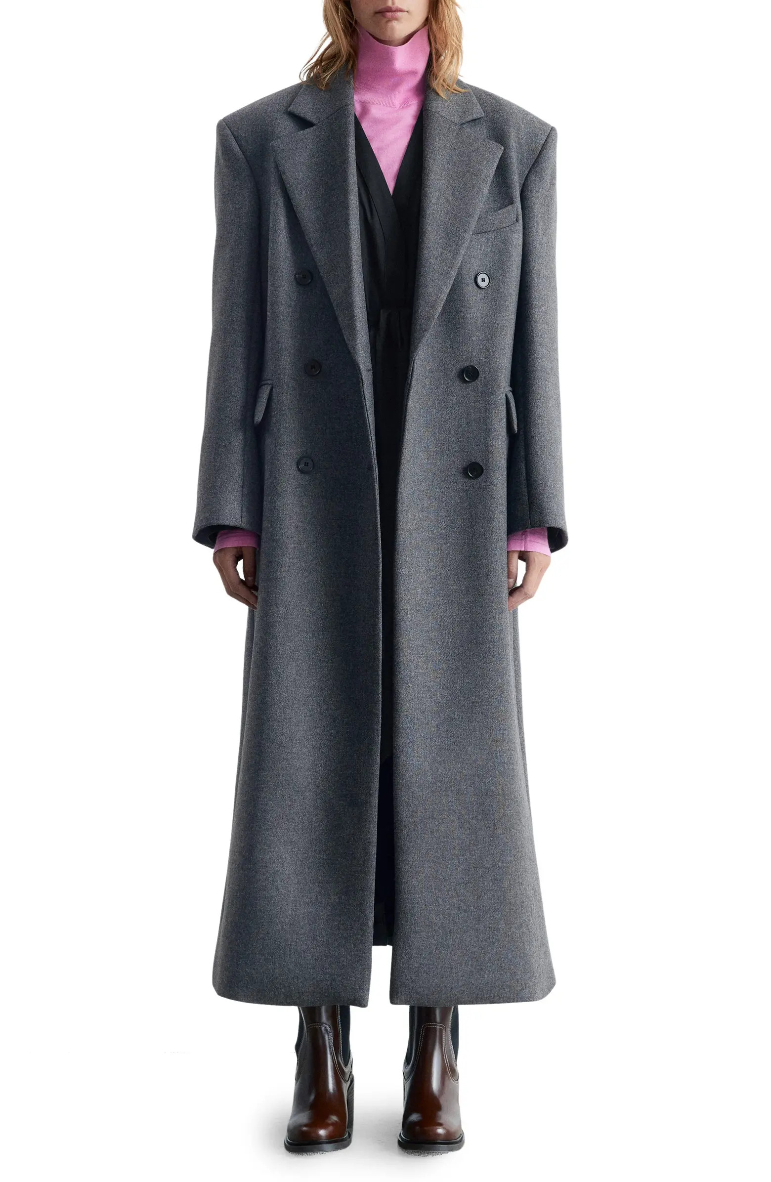 Longline Double Breasted Coat | Nordstrom