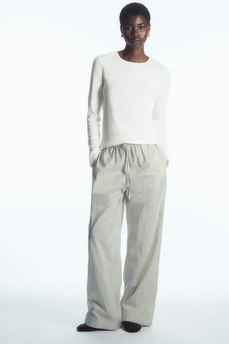 RIBBED JERSEY LONG-SLEEVED TOP | COS UK