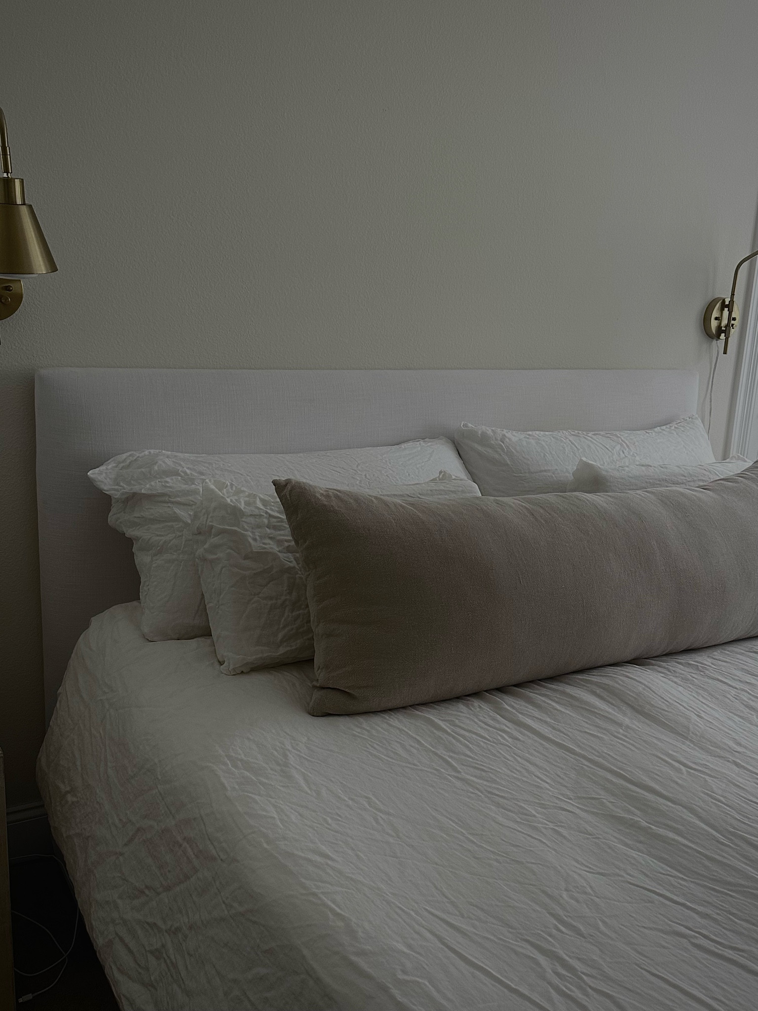 Bedframe is restoration hardware 
Bedding parachute 