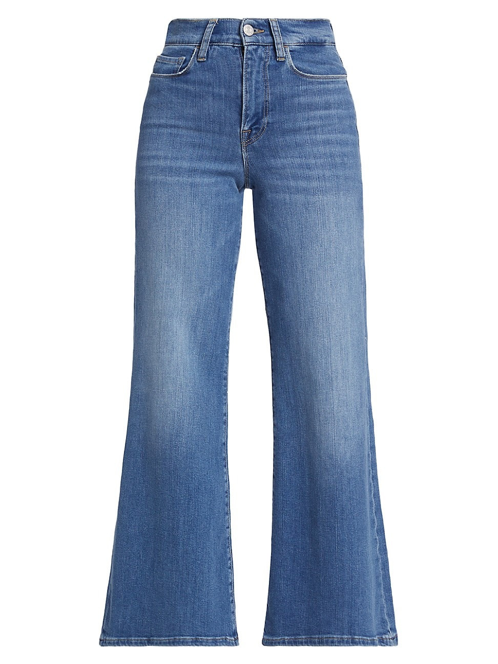 Women's Le Slim Palazzo Drizzle High-Rise Stretch Jeans - Drizzle - Size 33 | Saks Fifth Avenue