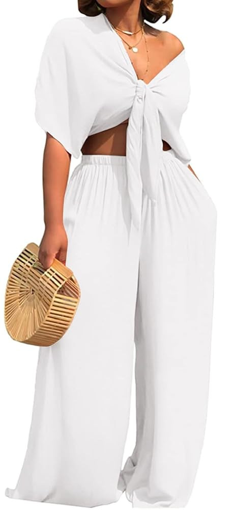 SeNight Womens Tracksuit Set Two Piece Sweatsuits Outfits Long Sleeve Ribbed Zip Up Crop Top Skin... | Amazon (US)