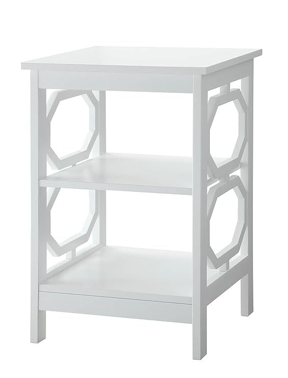 Convenience Concepts Omega End Table, White | Amazon (US)