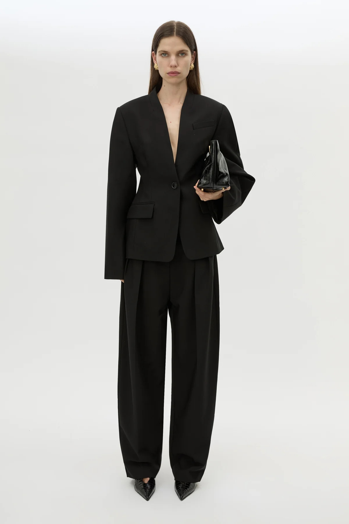 Tala Double Pleat Barrel Leg Pant in Black - CAMILLA AND MARC® C&M | CAMILLA AND MARC (ANZ)