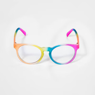 Kids' Rainbow Blue Light Filtering Glasses - Cat & Jack™ Blue | Target