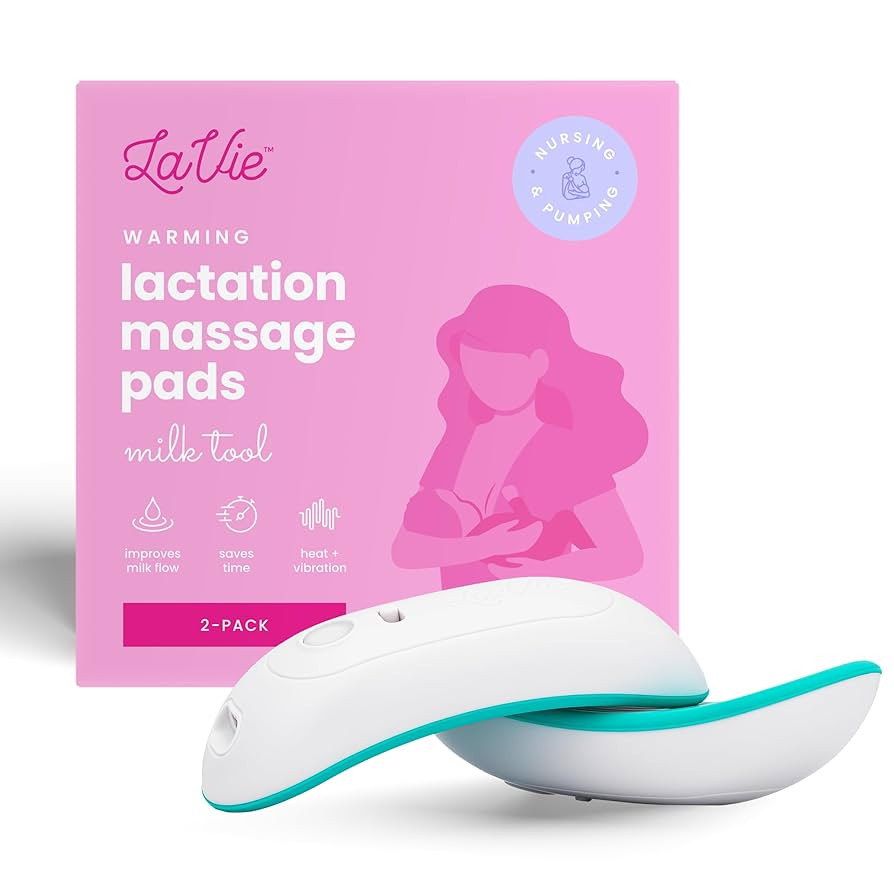 LaVie 2-in-1 Warming Lactation Massager, 2 Pack, Heat and Vibration, Pumping and Breastfeeding Es... | Amazon (US)