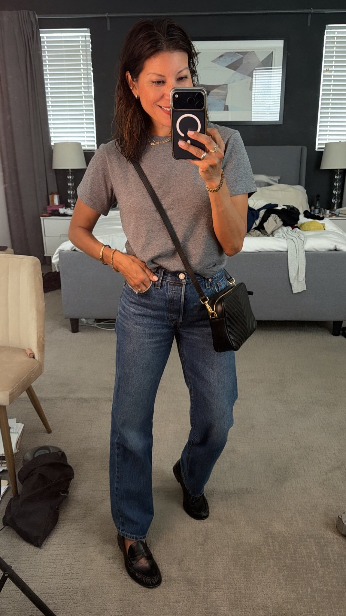 Casual momstyle outfit of the day 

Vintage tee fit Banana Republic 
wearing xs 

Jeans size 25 

#LTKOver40 #LTKSeasonal #LTKootd