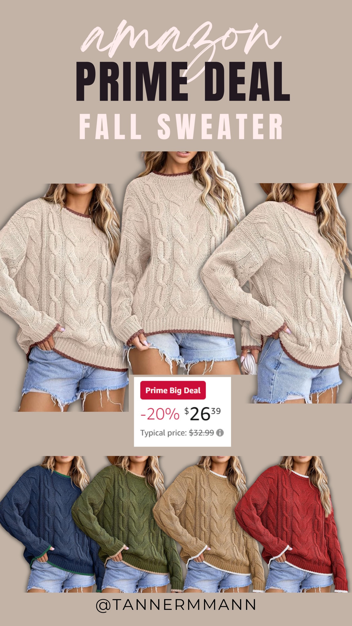 Amazon Prime Deal Fall Sweater 

#LTKStyleTip #LTKFindsUnder50 #LTKxPrimeDay