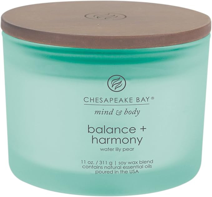 Chesapeake Bay Candle Scented Candle Balance + Harmony (Water Lily Pear) Coffee Table Home Décor | Amazon (US)