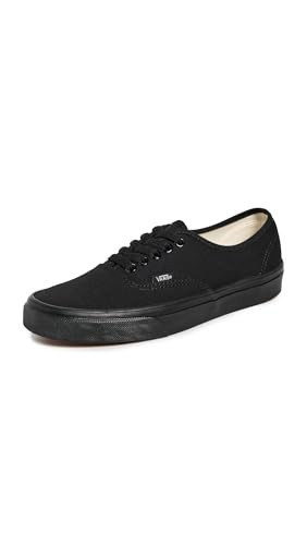 Vans Unisex Authentic Unisex Sneakers, Black/Black, 5.5 US Women/4 US Men | Amazon (US)
