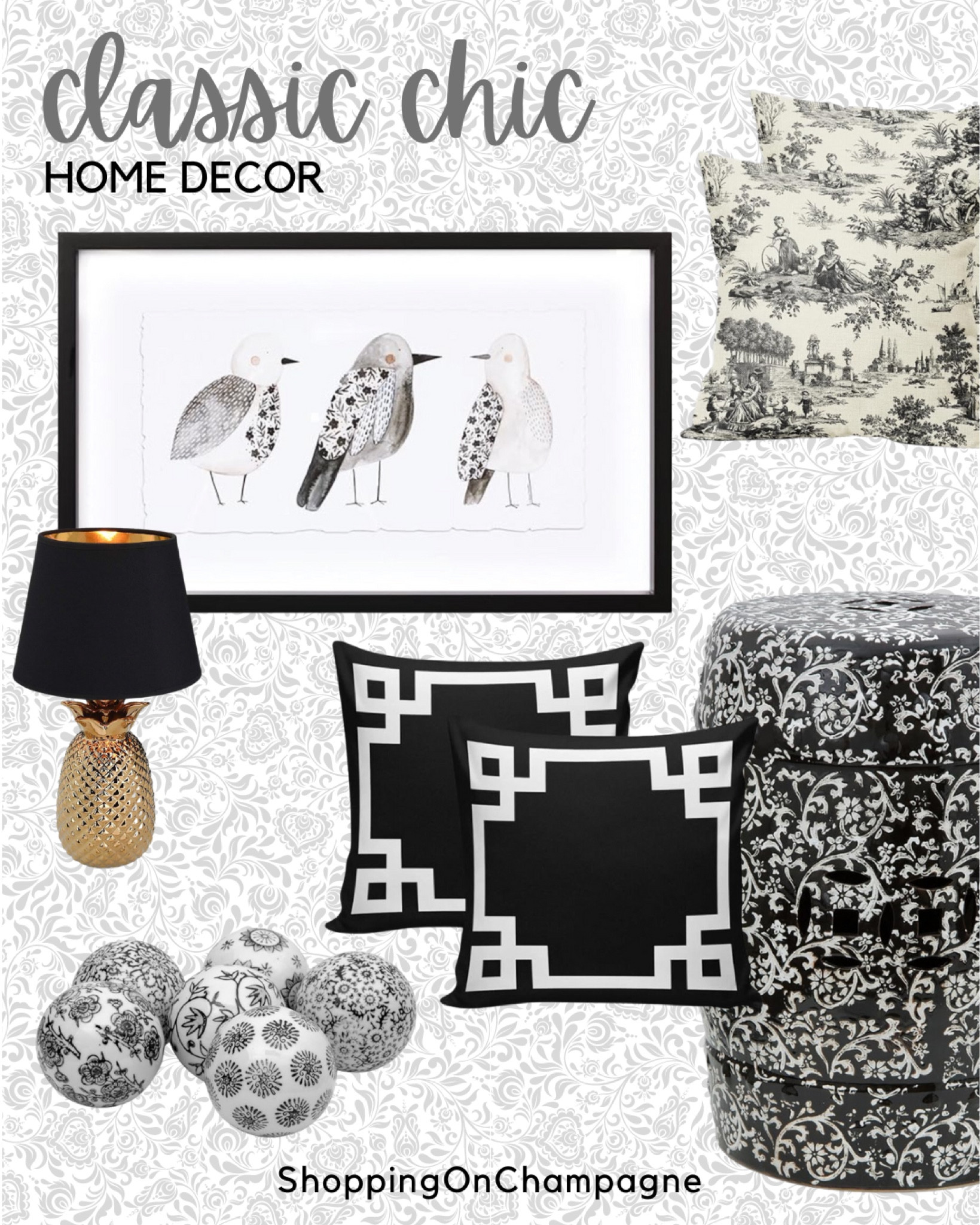 Classic chic home decor in a black and white theme. Leave as is or add pops of color!


#LTKHome