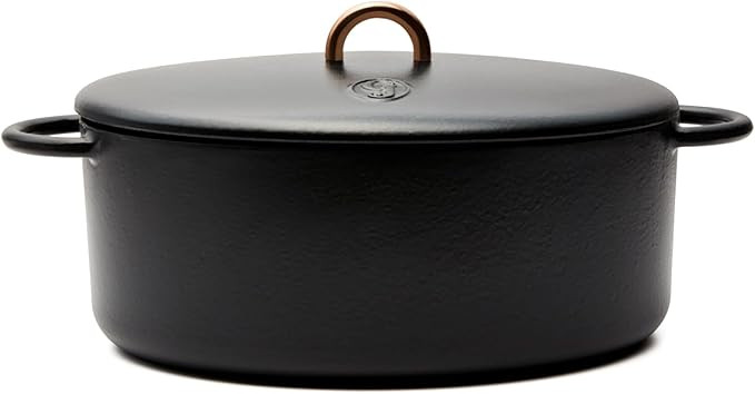 Great Jones Dutchess Cast Iron Dutch Oven Pot With Lid (Pepper) - Large 6.75 Quart Size, Dual Han... | Amazon (US)