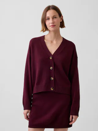 100% Cotton Oversized Cardigan Sweater | Gap (US)