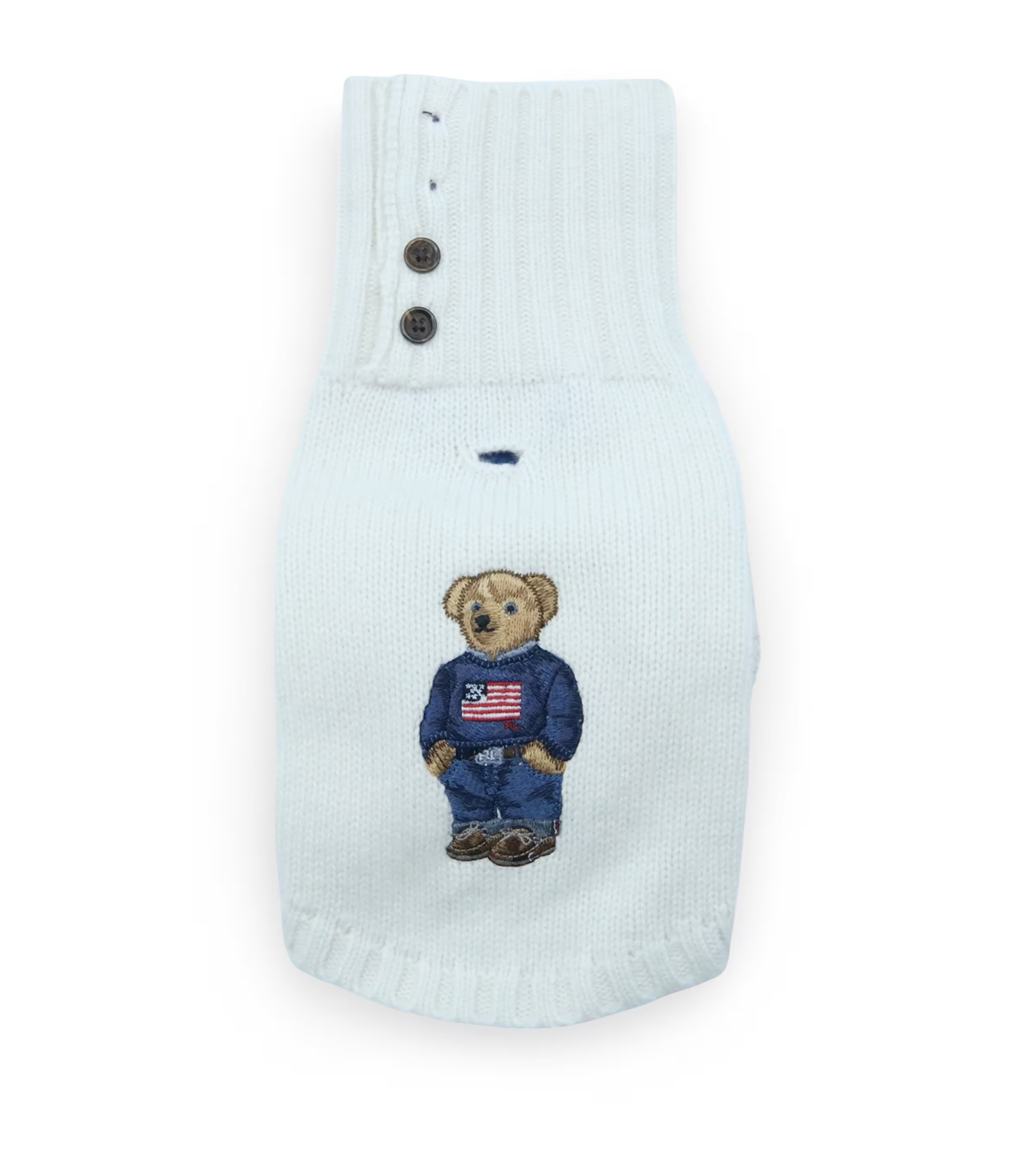 Ralph Lauren Wool-Cashmere Polo Bear Dog Sweater | Harrods (US)
