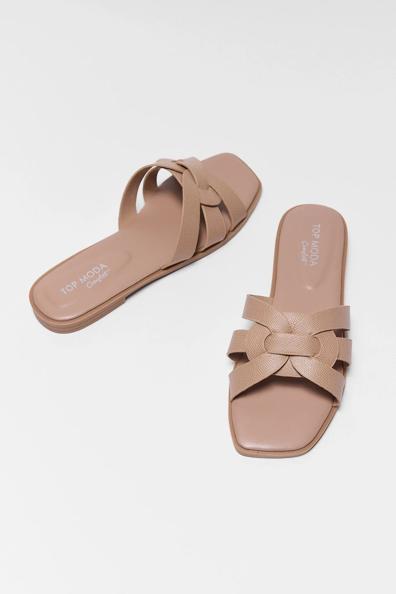 Tan Slip On Sandals | Avara