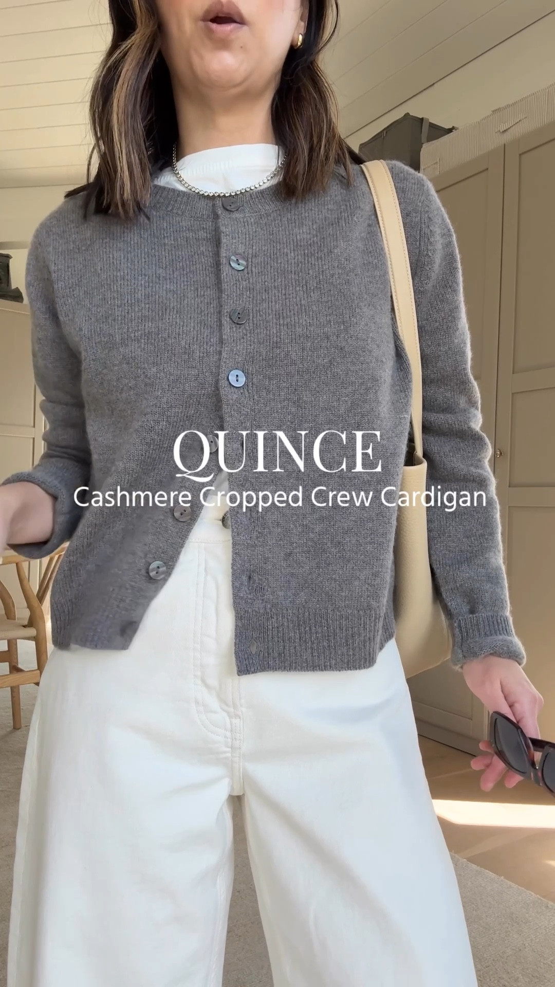 Obsessed with this new cashmere cropped cardigan from Quince. So soft and modern. Wearing size small.

#LTKPetite