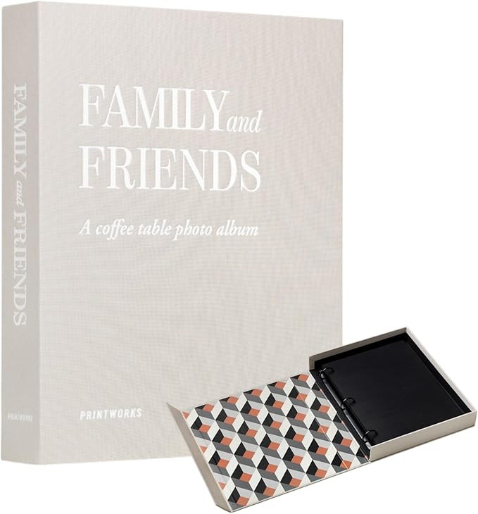 Printworks Family and Friends Photo Album – Elegant Beige Coffee Table Book for Photos and Note... | Amazon (US)