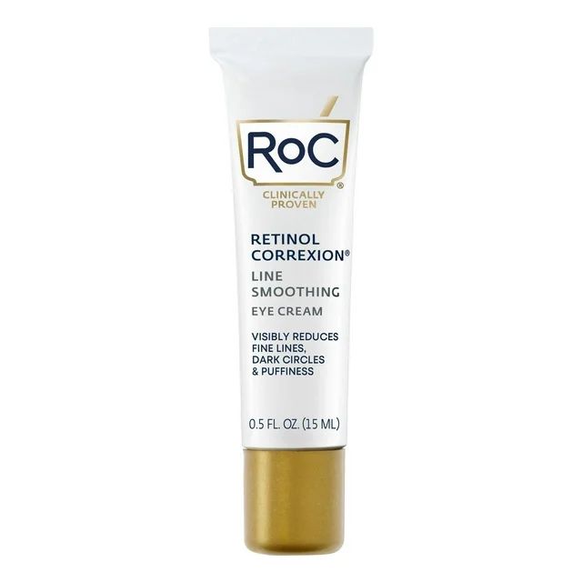 RoC Retinol Correxion Anti-Wrinkle + Firming Eye Cream for Dark Circles & Puffy Eyes, 0.5 oz | Walmart (US)