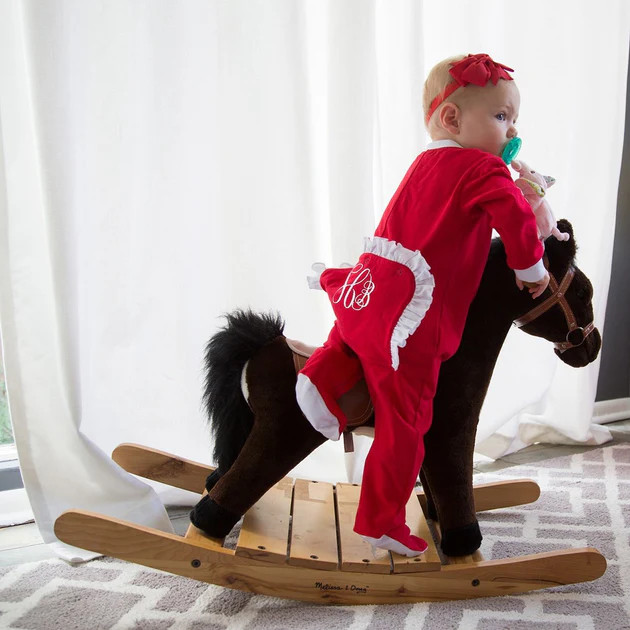 Red with White Ruffle Onesie | Classic Whimsy