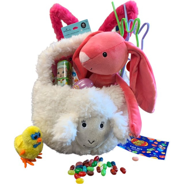 Sherpa Lamb Prefilled Easter Basket for Kids by Clear Above | Walmart (US)