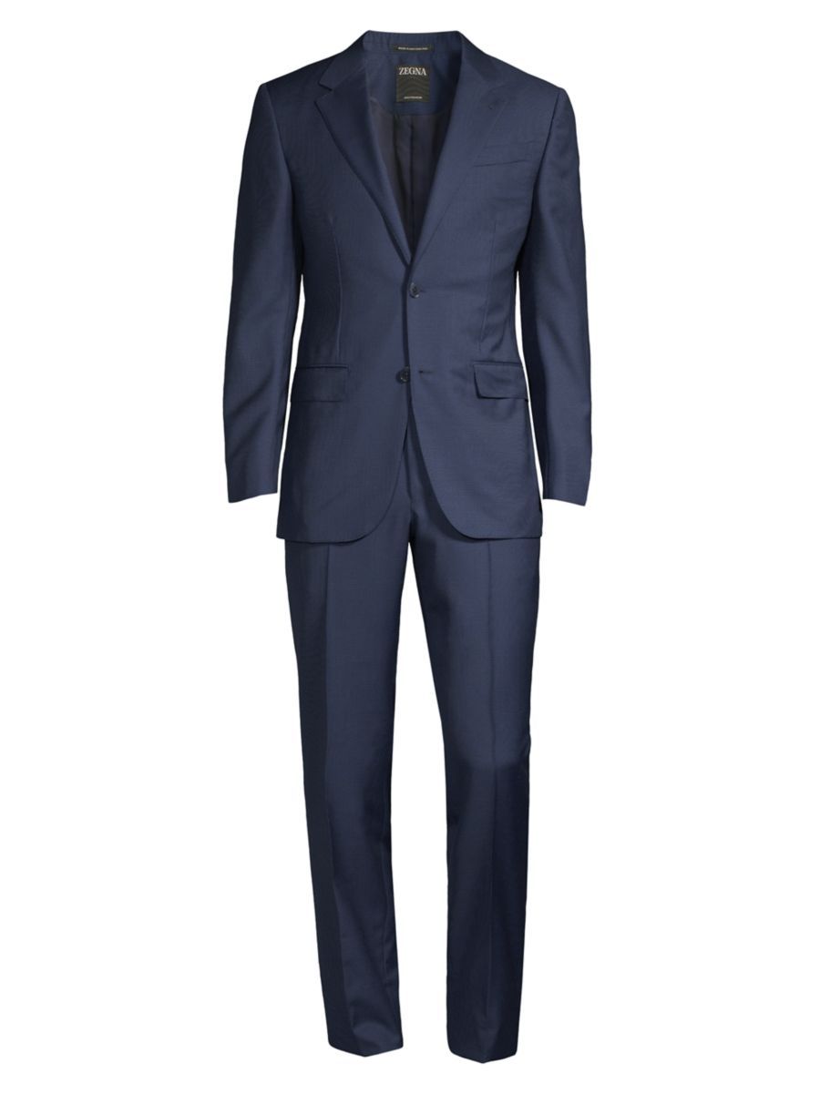 ZEGNA Notch Lapel Wool Suit | Saks Fifth Avenue