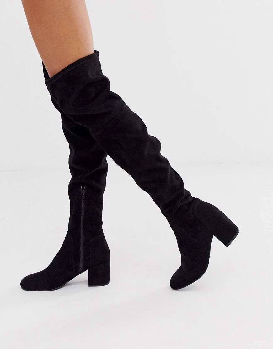 Miss KG knee high sock boot in black | ASOS (Global)