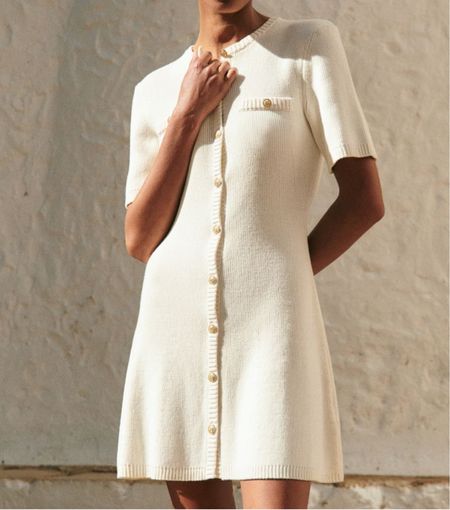 Cream knit mini dress - preppy spring workwear outfit 

#LTKSeasonal #LTKworkwear #LTKfindsunder100