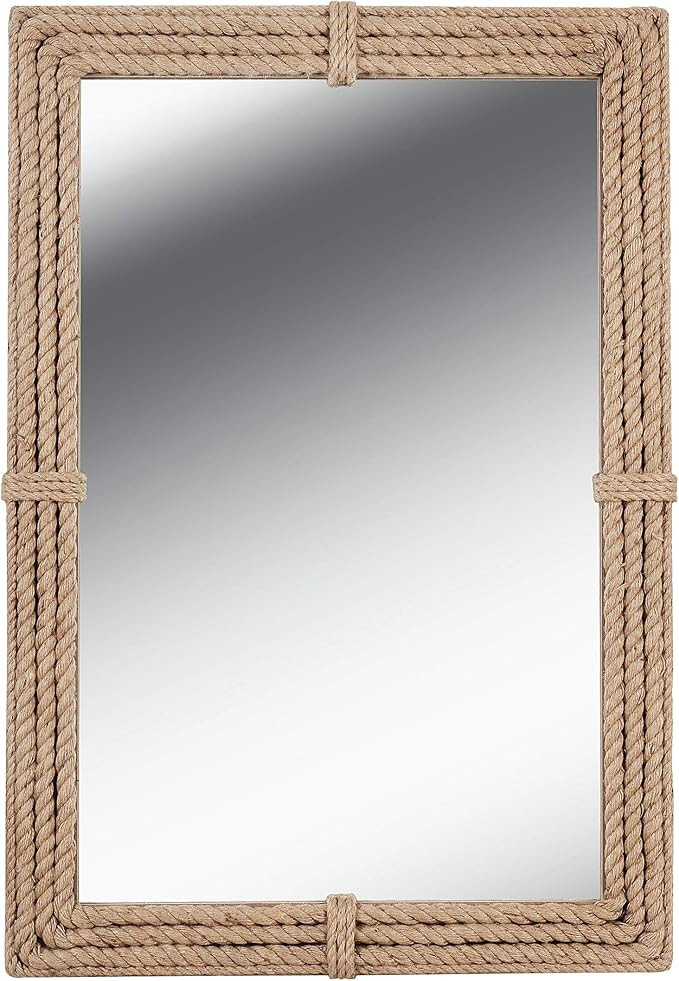 Kenroy Home Rustic Wall Mirror ,41 Inch Height, 2 Inch Length, 28 Inch Width with Natural Rope Finis | Amazon (US)