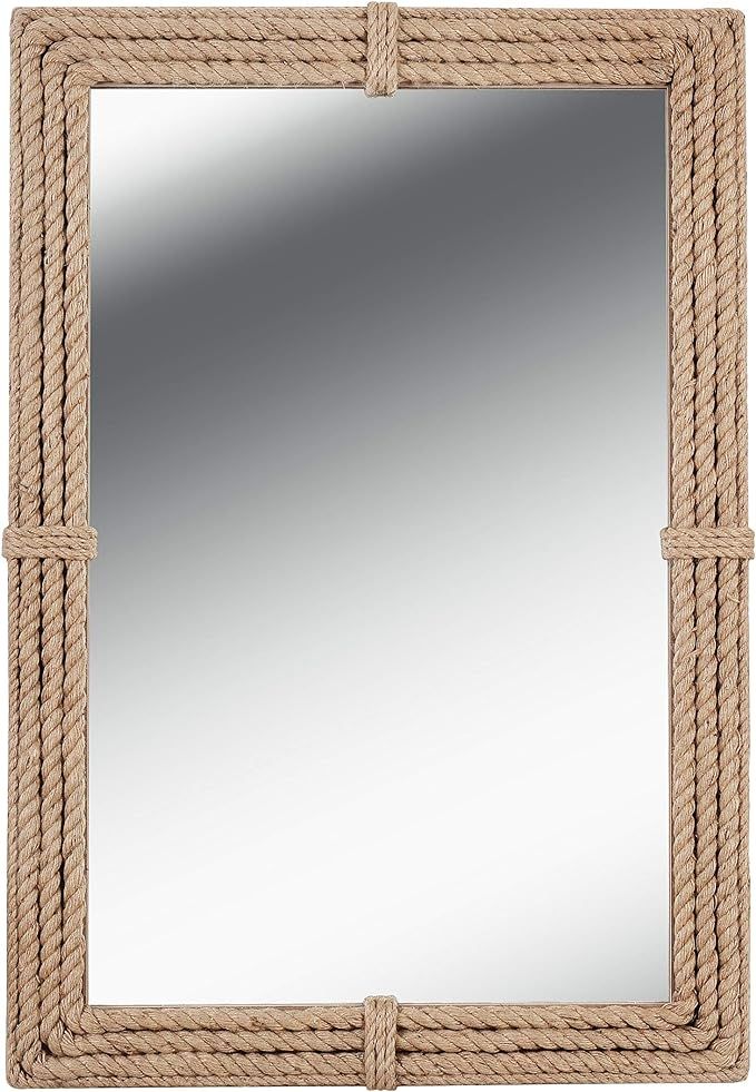 Kenroy Home 60206 Rudy Wall Mirror with Natural Rope Finish, Rustic Style, 41" Height, 28" Width,... | Amazon (US)
