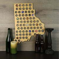 Rhode Island Beer Cap Map, Holder, State Holders, Craft Lovers | Etsy (US)