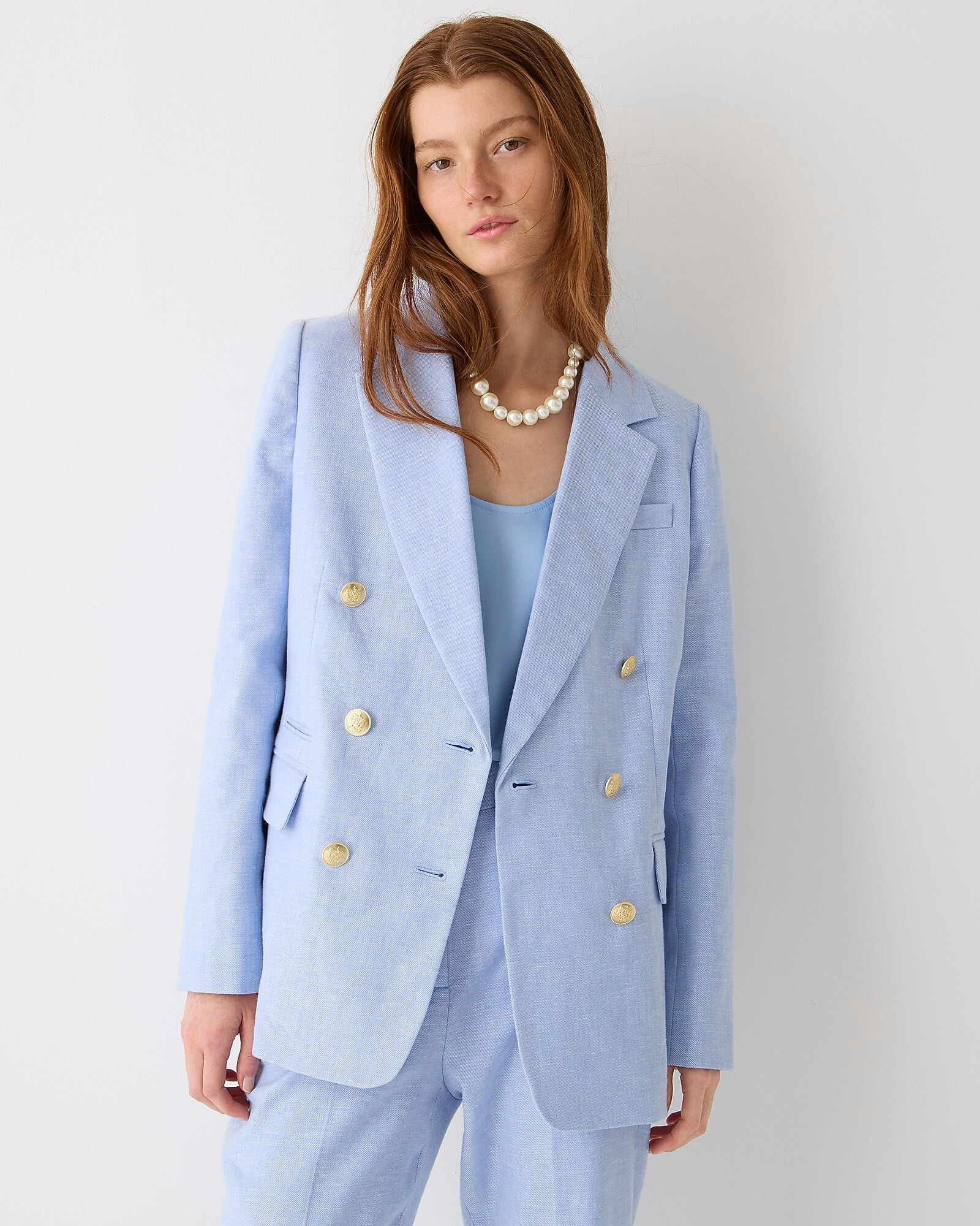 Petite Bristol blazer in stretch linen | J. Crew US