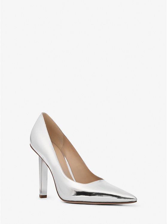 Halle Metallic Leather Pump | Michael Kors US