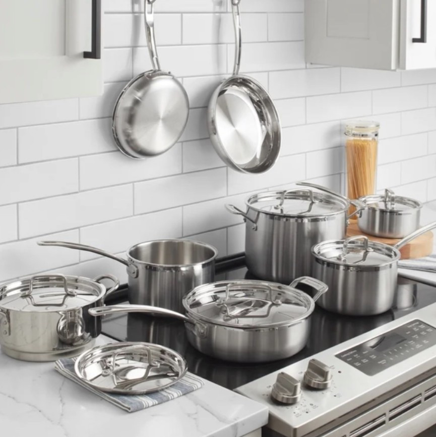 Great Walmart deal on this Cuisinart MultiClad Pro 12-Piece Cookware Set, Triple Ply Stainless Steel, Induction Ready. Reg, $379, now $199.

#LTKSeasonal #LTKHome #LTKSaleAlert