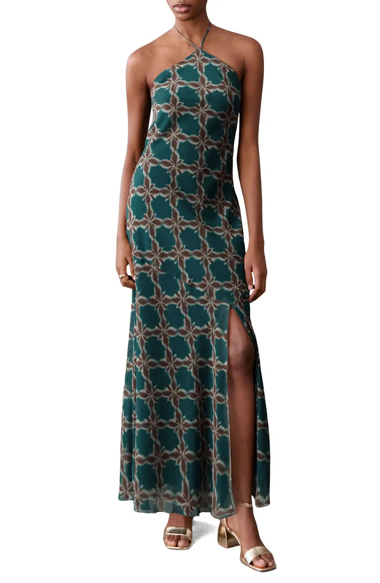 Floral Halter Maxi Dress | Nordstrom