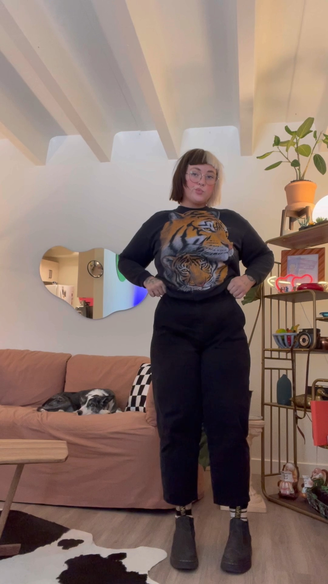 tiger sweater is vintages but tagged similar vibes from etsy ❣️❣️

#LTKworkwear #LTKcurves #LTKunder50