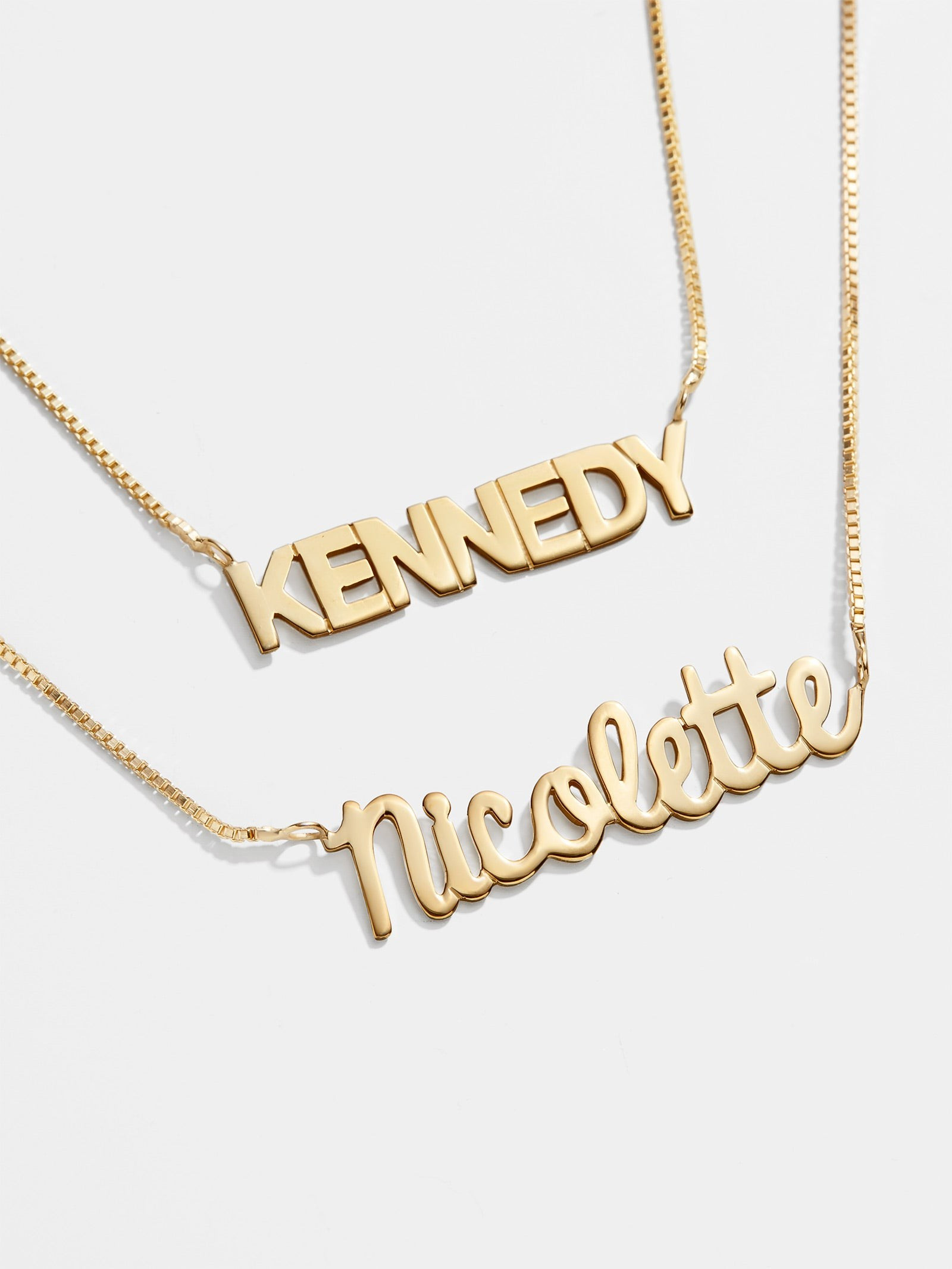 14K Gold Nameplate Necklace | BaubleBar (US)