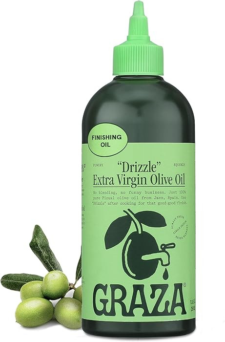 Graza Drizzle Extra Virgin Olive Oil, Finishing Oil - High Polyphenol Early Harvest EVOO Finishin... | Amazon (US)