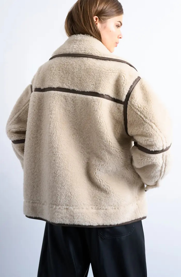 Faux Shearling Avaitor Jacket | Nordstrom