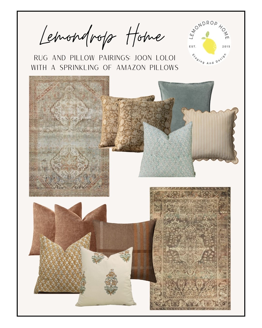 Another issue of rug and pillow pairings that are so adorable! I just bought this top rug and it’s perfection. 

#LTKHome #LTKSaleAlert #LTKFindsUnder100
