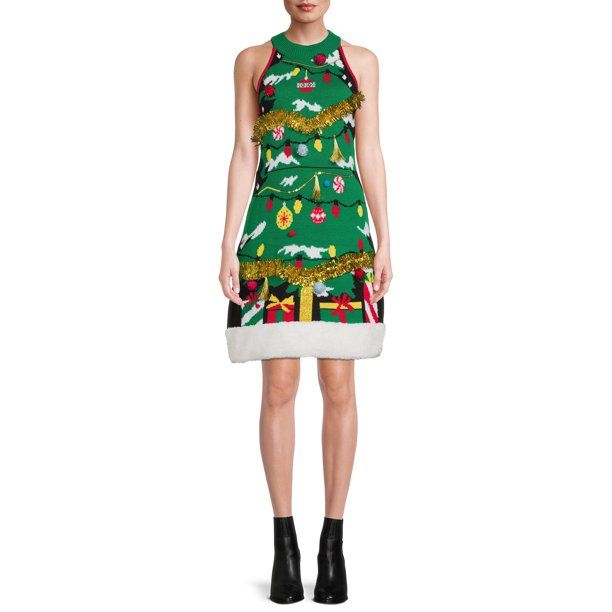 No Boundaries Juniors’ Christmas Dress | Walmart (US)