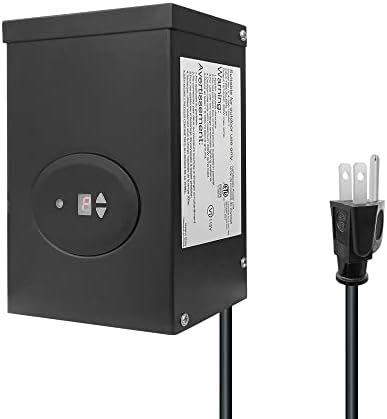 GKOLED ETL Listed 300W Low Voltage Transformer for Landscape Lighting with Timer and Photocell Senso | Amazon (US)