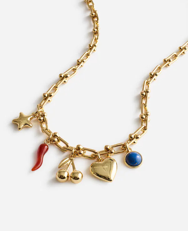 Semiprecious U-Link Charm Necklace | Madewell | Madewell