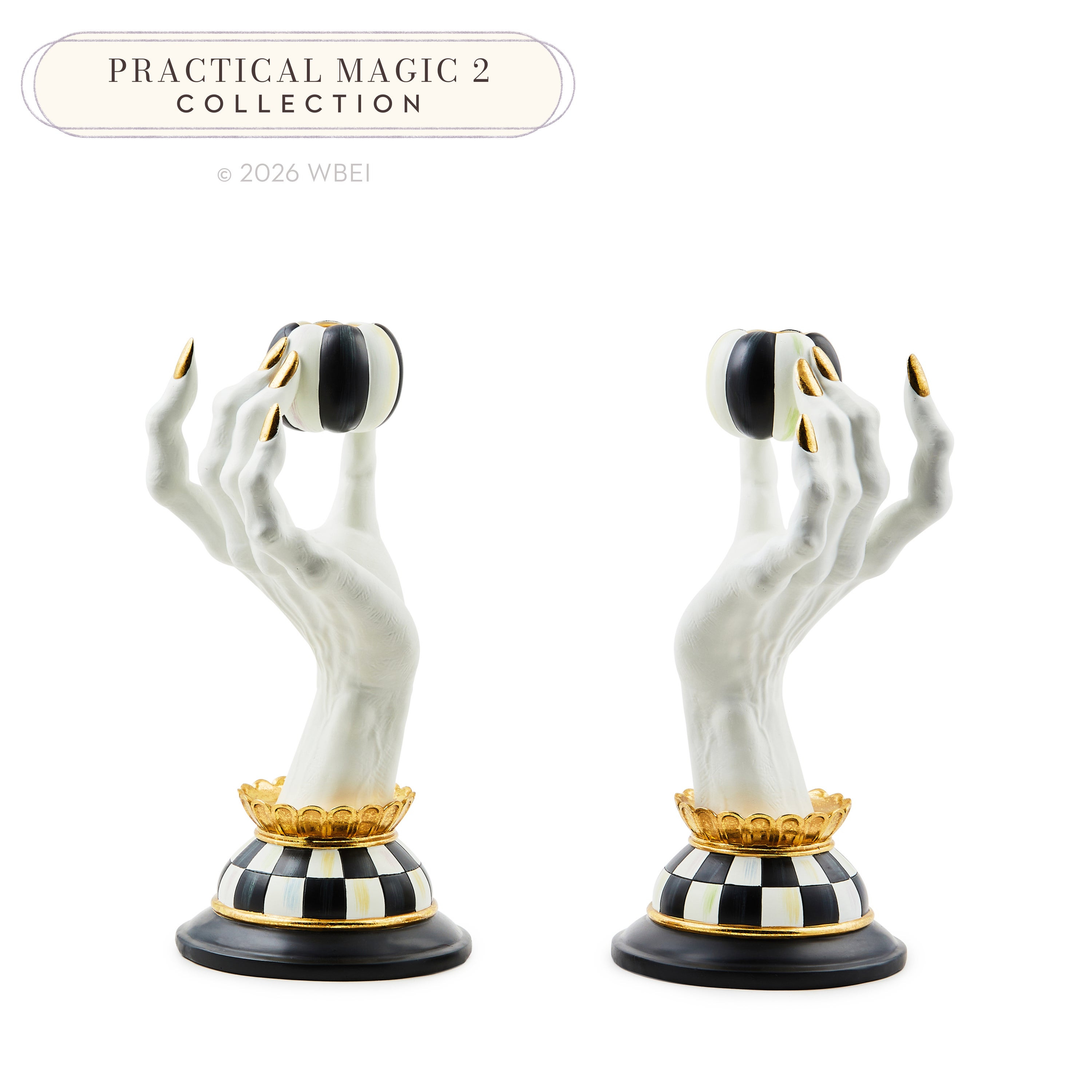 MacKenzie-Childs Haunted House Spooky Hand Candle Holders | MacKenzie-Childs
