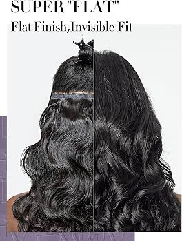 LUVME Hair Extensions Real Human Hair, Natural Black 135g 7pcs 20 Inch, Seamless Clip in Hair Ext... | Amazon (US)