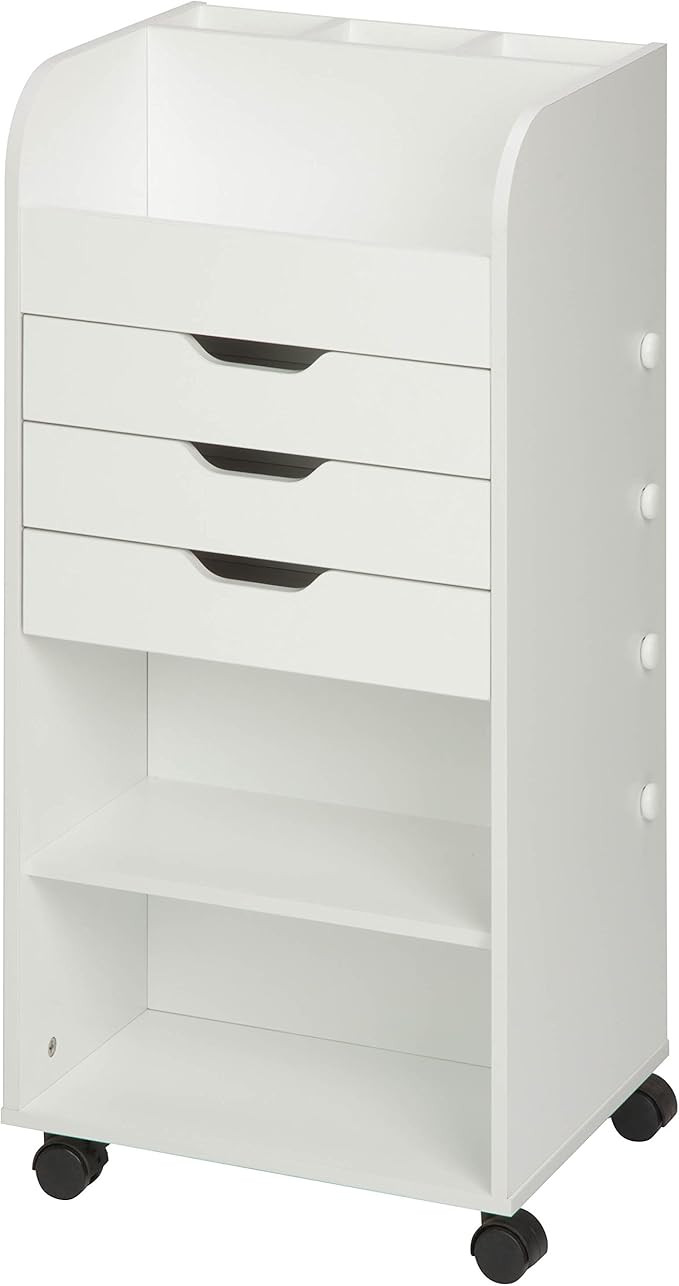 Honey-Can-Do 3-Drawer Craft Storage Cart CRT-06345 White 15.91" x 33.62" | Amazon (US)