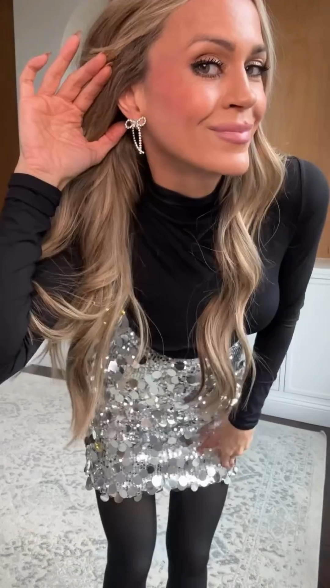 

Easy and festive holiday outfit idea featuring this sequin skirt, and bow heels and accessories! 🎀 everything is from Amazon and perfect for holiday parties or NYE

#holidayoutfitideas #holidayoutfits 
NYE outfit, Christmas outfit, holiday party outfit, what to wear to holiday parties, winter outfit, festive outfit idea

#LTKHoliday #LTKPetite #LTKFindsUnder50