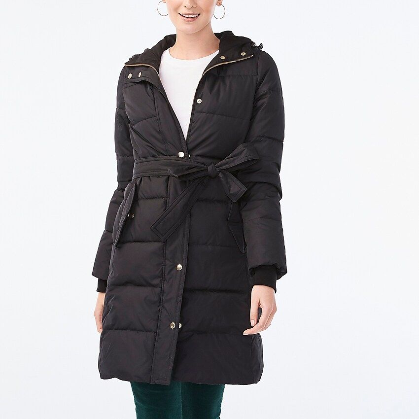 Long puffer jacket | J.Crew Factory