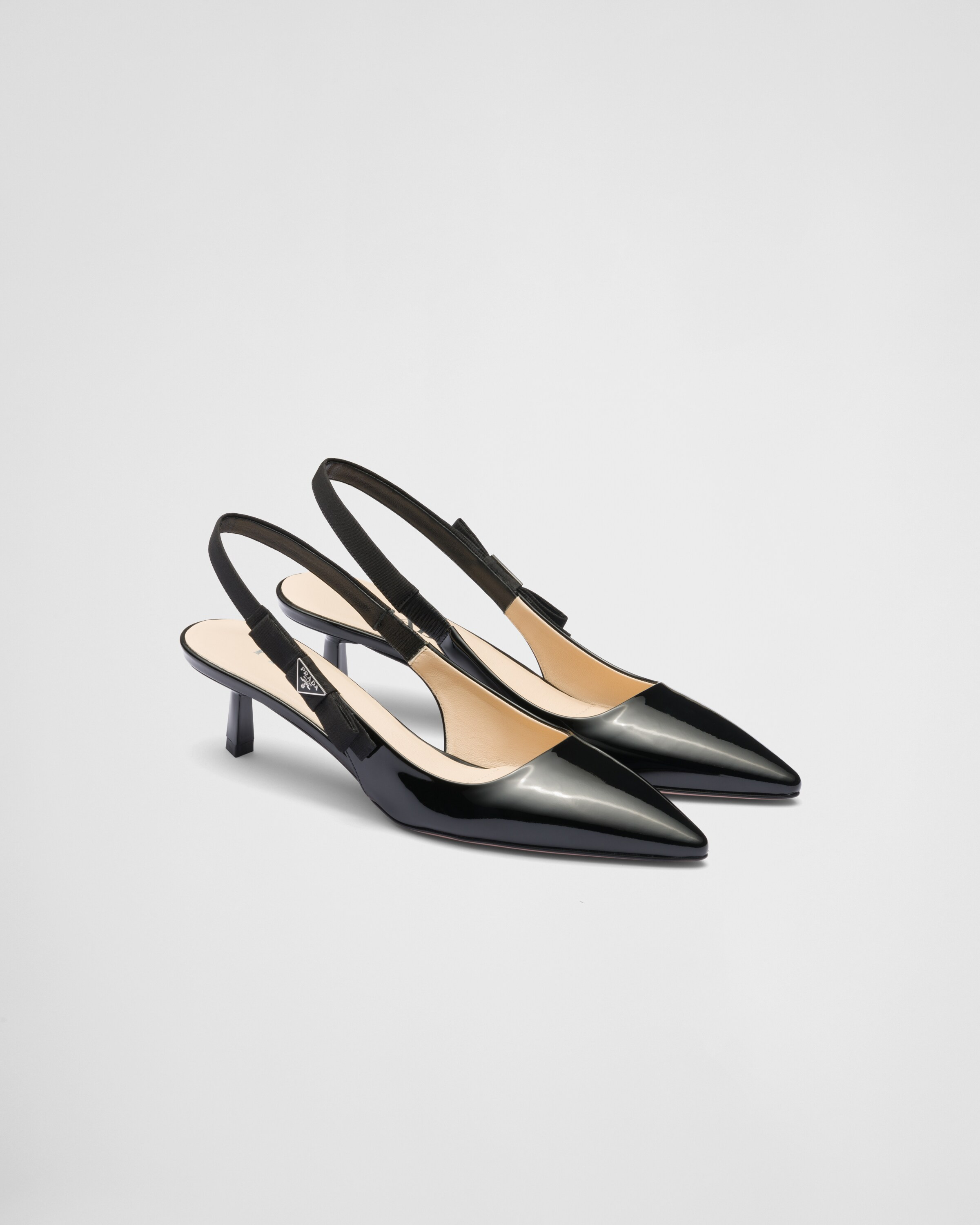 Patent leather slingbacks | Prada Spa US