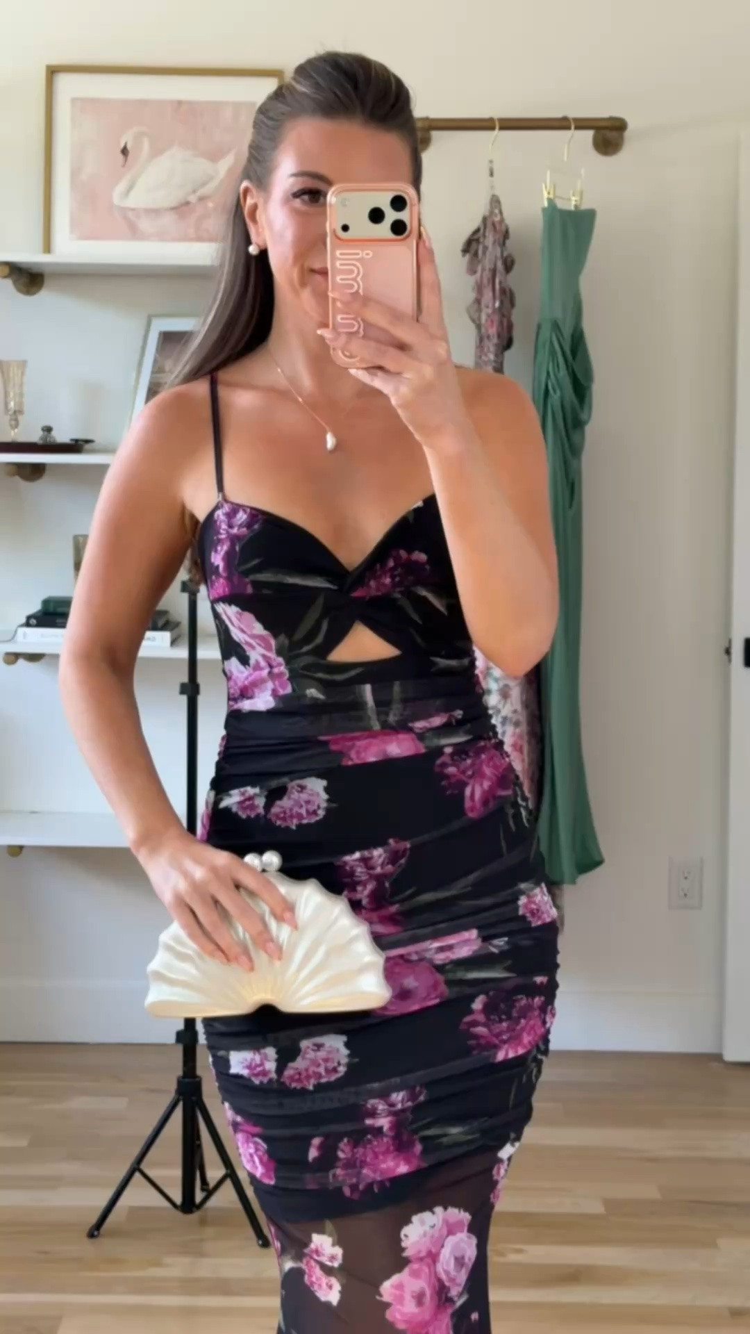black floral mesh maxi with a ruched bodice and cutout front fall wedding guest dress for every girl 💍

I’m 5’4” & wearing my usual smalls/2

fall wedding guest dresses, wedding guest dresses, cocktail dresses, semi-formal dresses, black tie wedding guest dresses, destination wedding guest dresses, garden party dresses, wedding guest outfit ideas, fall dresses, autumn dress

#LTKWedding #LTKSeasonal #LTKU