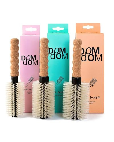 Dom Dom Round Boar/Nylon Bristle Hair Brush Trio | Amazon (US)